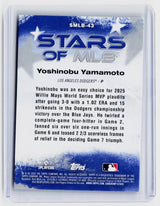 2026 Topps Stars of MLB Yoshinobu Yamamoto #SMLB-43 Los Angeles Dodgers - back
