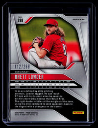 2025 Panini Prizm Baseball Rhett Lowder #268 Red Prizm Rookie /299 - back
