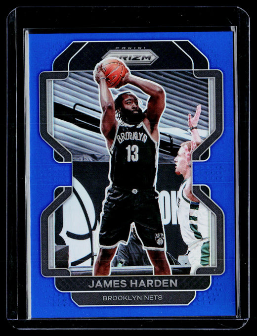 2021-22 Panini Prizm Basketball James Harden Blue Prizm #44 157/199 - front