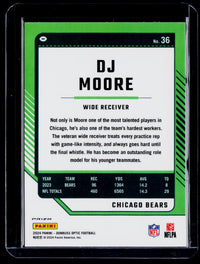 2024 Panini Donruss Optic Football DJ Moore #36 Chicago Bears - back