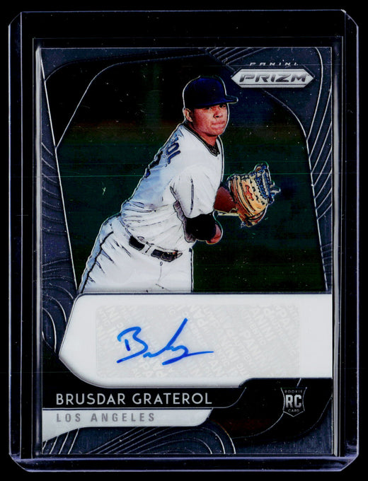 2020 Panini Prizm Baseball Rookie Autographs Brusdar Graterol RC Auto RA-BG - front