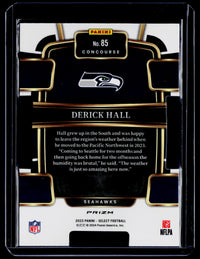 2023 Panini Select Football Concourse Derick Hall Rookie #85 Seahawks - back