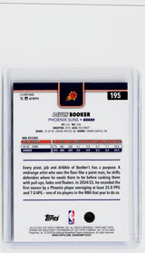 2025 Topps Chrome Basketball Devin Booker #195 Phoenix Suns - back