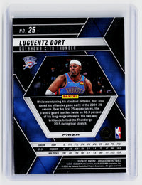 2024-25 Panini Mosaic Blue Mosaic Luguentz Dort #25 Oklahoma City Thunder - back