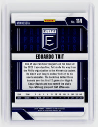 2026 Panini Donruss Elite Baseball Eduardo Tait Prospects #114 Minnesota Twins - back
