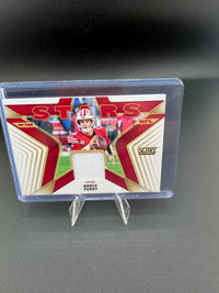 2025 Panini Score Stars of the NFL Brock Purdy Jersey Card SNJ-BPY - front