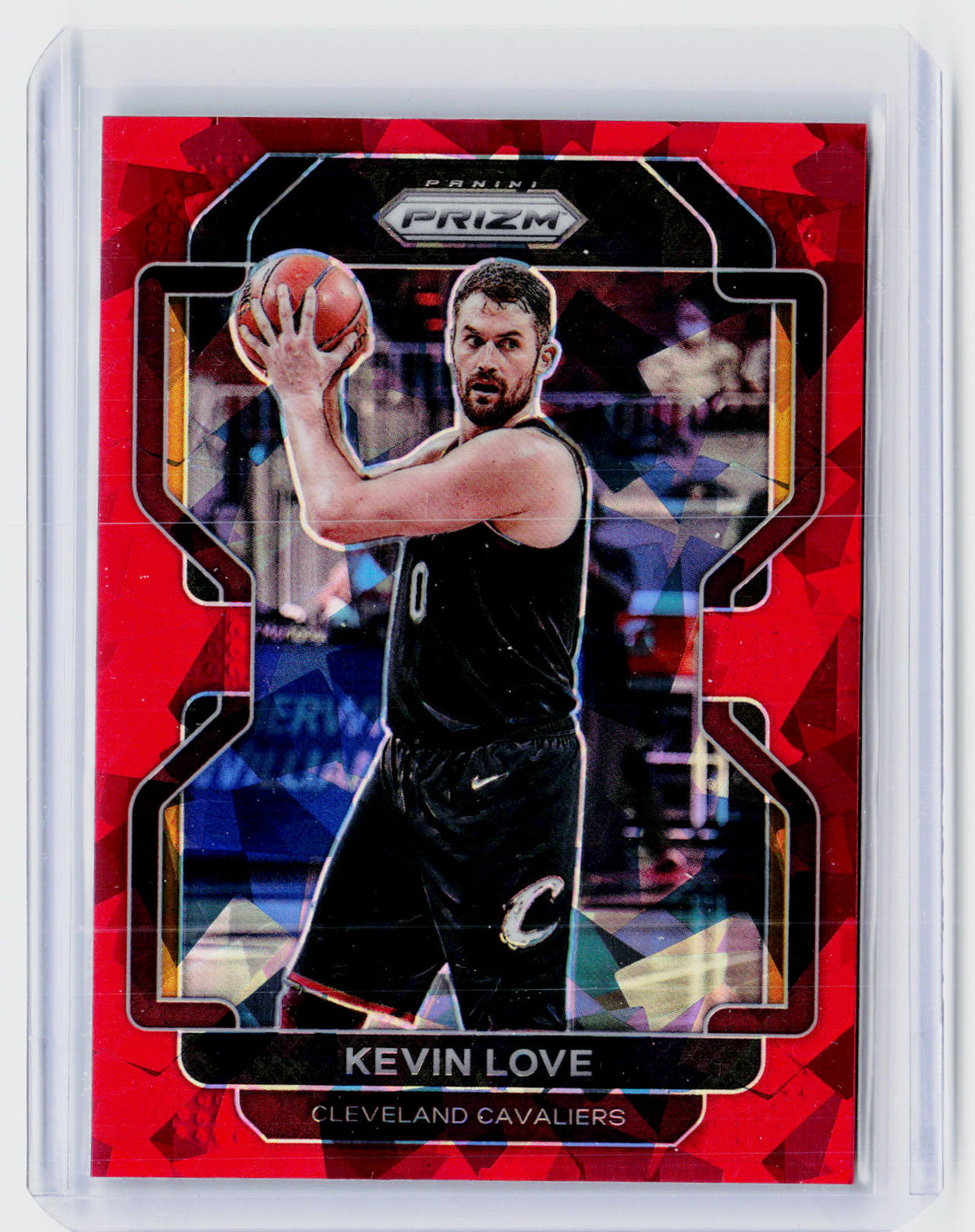 2021-22 Panini Prizm Kevin Love Red Ice Prizm #115 Cleveland Cavaliers - front