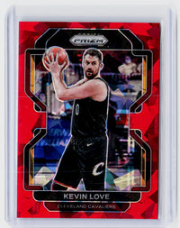 2021-22 Panini Prizm Kevin Love Red Ice Prizm #115 Cleveland Cavaliers - front