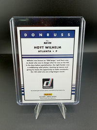 2025 Panini Donruss Materials Hoyt Wilhelm MAT-HW Atlanta Braves Game-Worn Relic - back