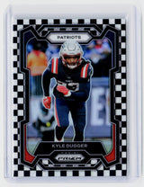 2023 Panini Prizm Football Kyle Dugger #205 Black and White Checkerboard Prizm - front