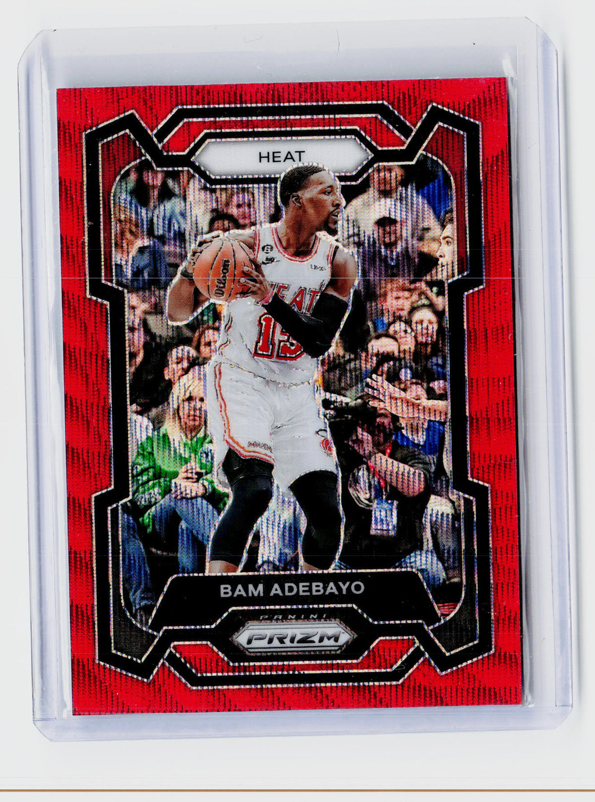 2023-24 Panini Prizm Red Ice Bam Adebayo #66 Miami Heat - front