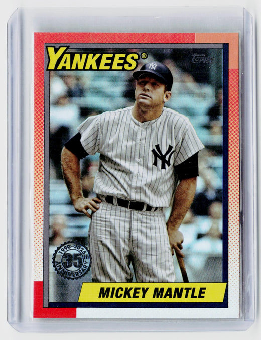 2025 Topps Update 1990 Topps Baseball Mickey Mantle U90-43 - front