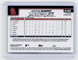 2025 Topps Chrome Michael McGreevy Rookie Autograph Aqua Refractor /199 RC #RA-MMC - back