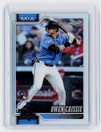 2026 Topps Chrome Refractor Owen Caissie RC #115 Miami Marlins - front