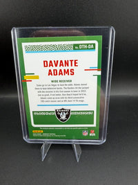 2023 Panini Donruss Threads Davante Adams #DTH-DA Memorabilia Card - back