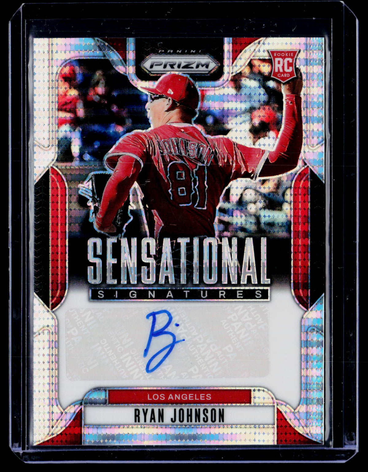 2025 Panini Prizm Sensational Signatures Ryan Johnson Rookie Auto /199 - front