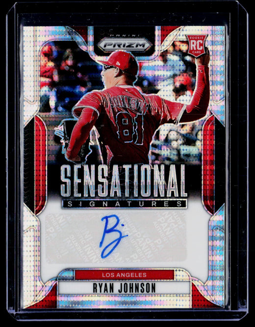 2025 Panini Prizm Sensational Signatures Ryan Johnson Rookie Auto /199 - front