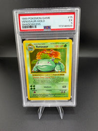 1999 Wizards Pokémon Game Venusaur-Holo #15 Shadowless PSA EX 5 - front