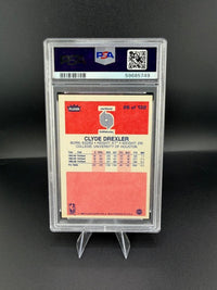 1986 Fleer Clyde Drexler #26 PSA NM 7 - back