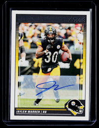 2024 Panini Score Football Base Signatures Autograph Jaylen Warren #240 - front