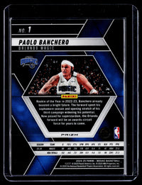 2024-25 Panini Mosaic Basketball Paolo Banchero #1 Orlando Magic - back