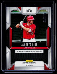 2025 Panini Prizm Sensational Signatures Alberto Rios pulsar Auto /199 - back