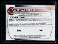 2025 Topps Bowman Chrome University Basketball Donald Hand Jr. BCP-57 Boston College - back