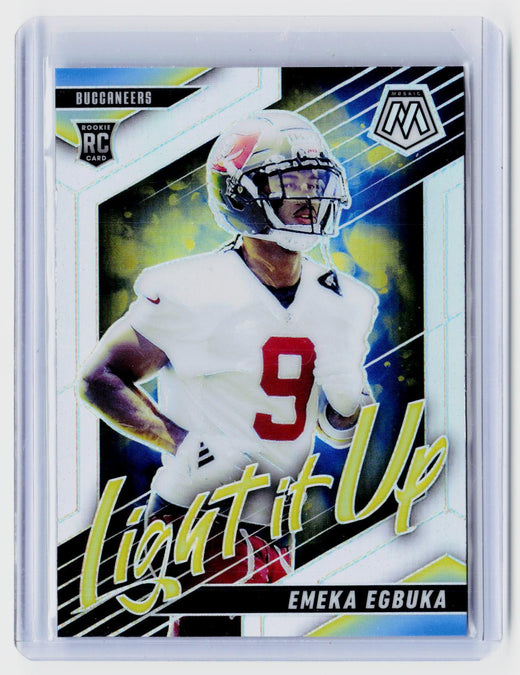 2025 Panini Mosaic Football Light It Up #3 Emeka Egbuka RC - front
