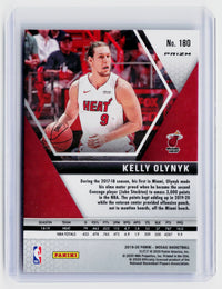 2019-20 Panini Mosaic Pink Mosaic Prizm #180 Kelly Olynyk Miami Heat - back