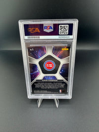 2023-24 Panini Prizm Deep Space Silver Ausar Thompson #5 PSA 10 Detroit Pistons - back