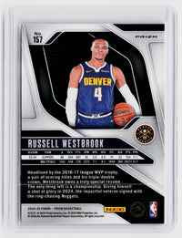 2024-25 Panini Prizm Russell Westbrook Pink Ice Prizm #157 Denver Nuggets - back