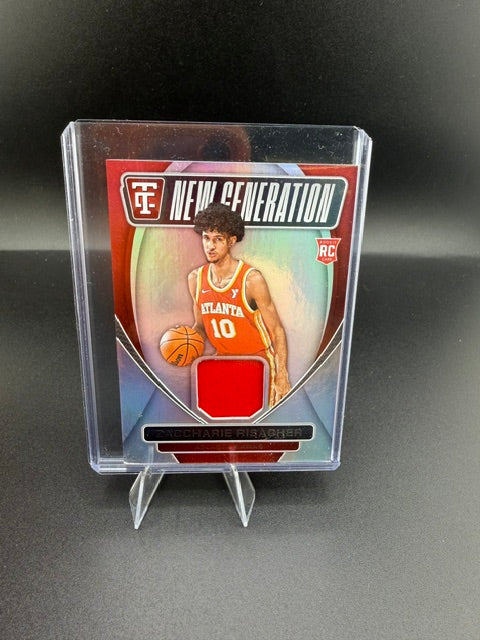 2024-25 Panini Totally Certified New Generation Jerseys Zaccharie Risacher RC #NGJ-ZCC - front