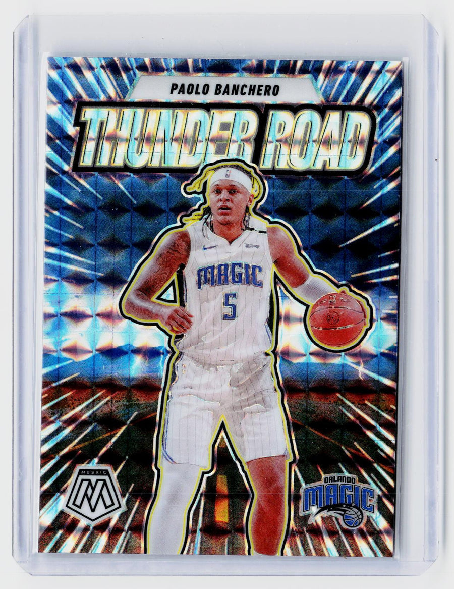 2024-25 Panini Mosaic Thunder Road Paolo Banchero #15 Orlando Magic - front