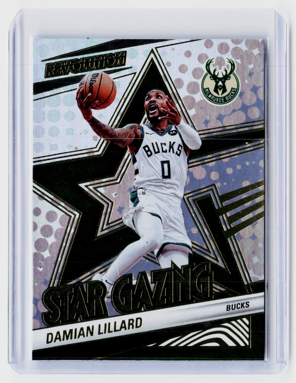 2024-25 Panini Revolution Star-Gazing #10 Damian Lillard Milwaukee Bucks - front