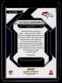 2023 Panini Prizm Football Emergent Green Patrick Surtain II #H-19 - back