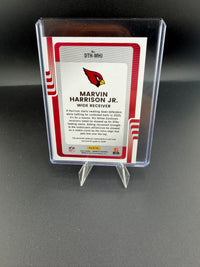 2025 Panini Donruss Threads Marvin Harrison Jr. Arizona Cardinals Memorabilia Card DTH-MHJ - back