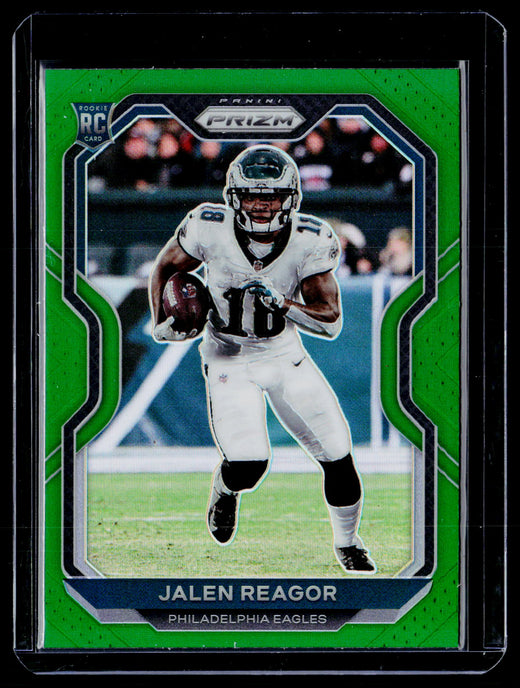 2020 Panini Prizm Football Jalen Reagor Green Prizm Rookie #342 - front