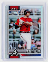 2026 Topps Chrome Refractor Matt Olson #241 Atlanta Braves - front