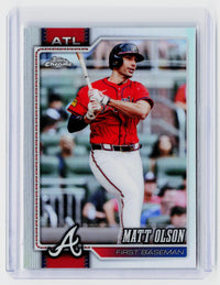 2026 Topps Chrome Refractor Matt Olson #241 Atlanta Braves - front