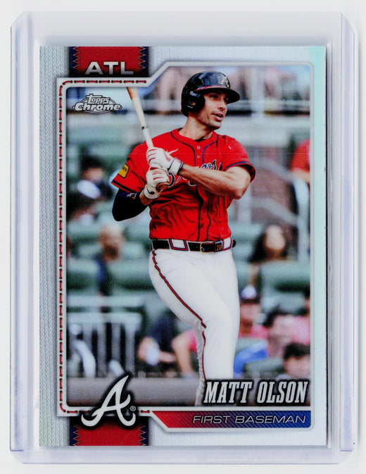 2026 Topps Chrome Refractor Matt Olson #241 Atlanta Braves - front