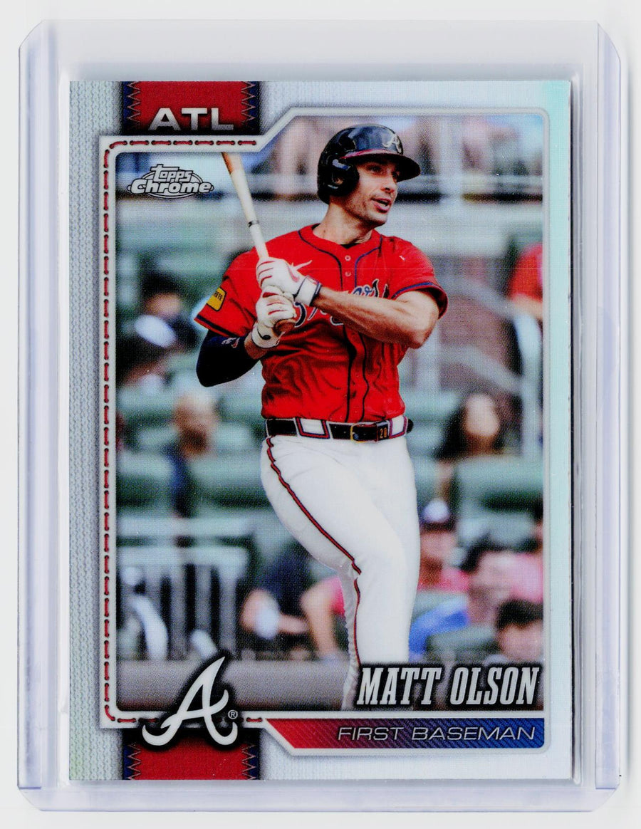 2026 Topps Chrome Refractor Matt Olson #241 Atlanta Braves - front
