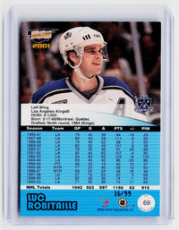 2000-01 Pacific Revolution Red #69 Luc Robitaille /99 - back