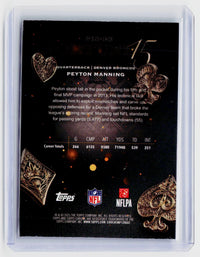 2025 Topps Chrome Football Fortune 75 Peyton Manning F75-33 Denver Broncos - back