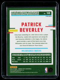 2023-24 Panini Donruss Optic Basketball Patrick Beverley #168 Milwaukee Bucks - back