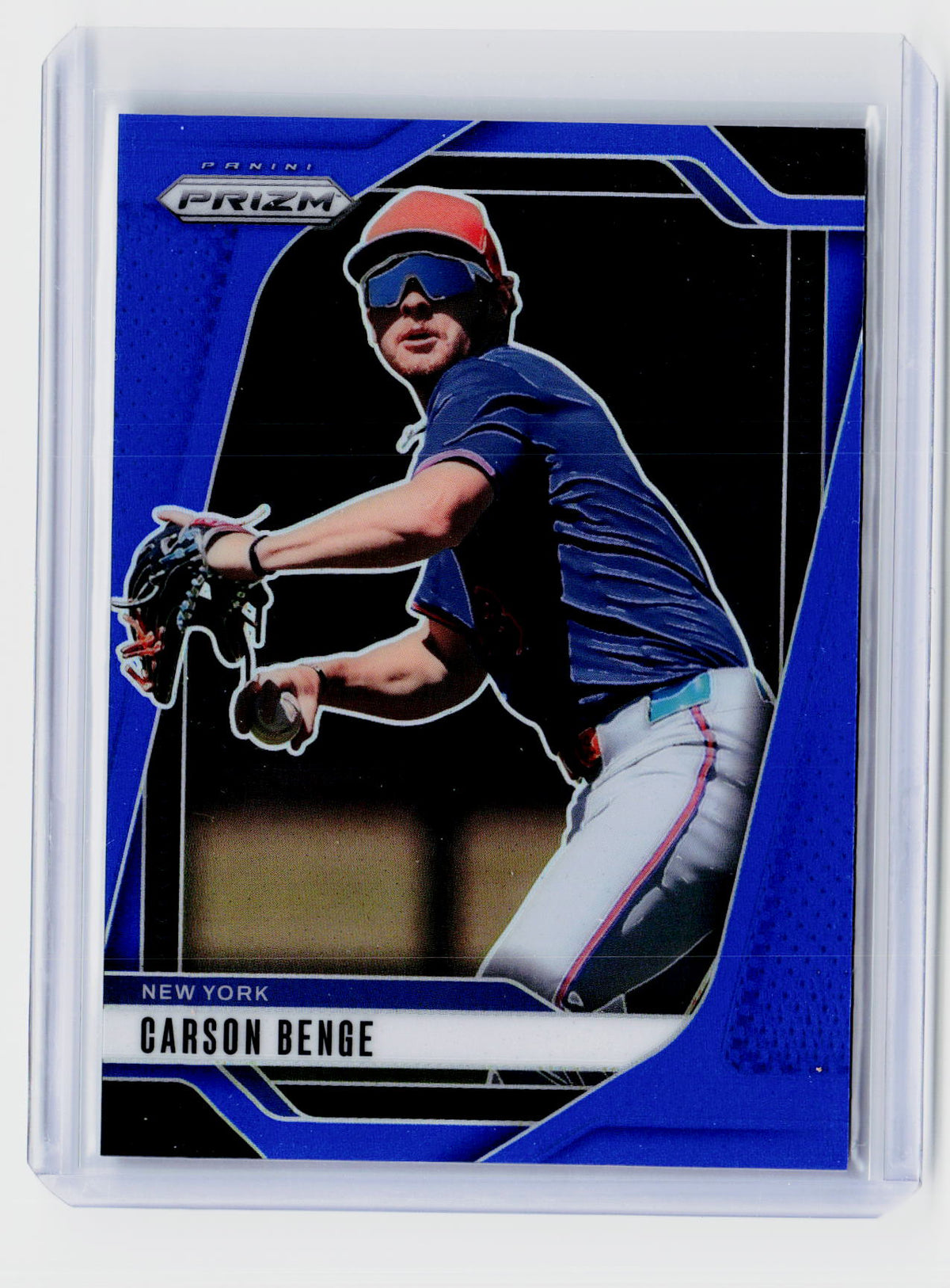 2025 Panini Prizm Baseball Carson Benge Blue Prizm #222 /199 - front