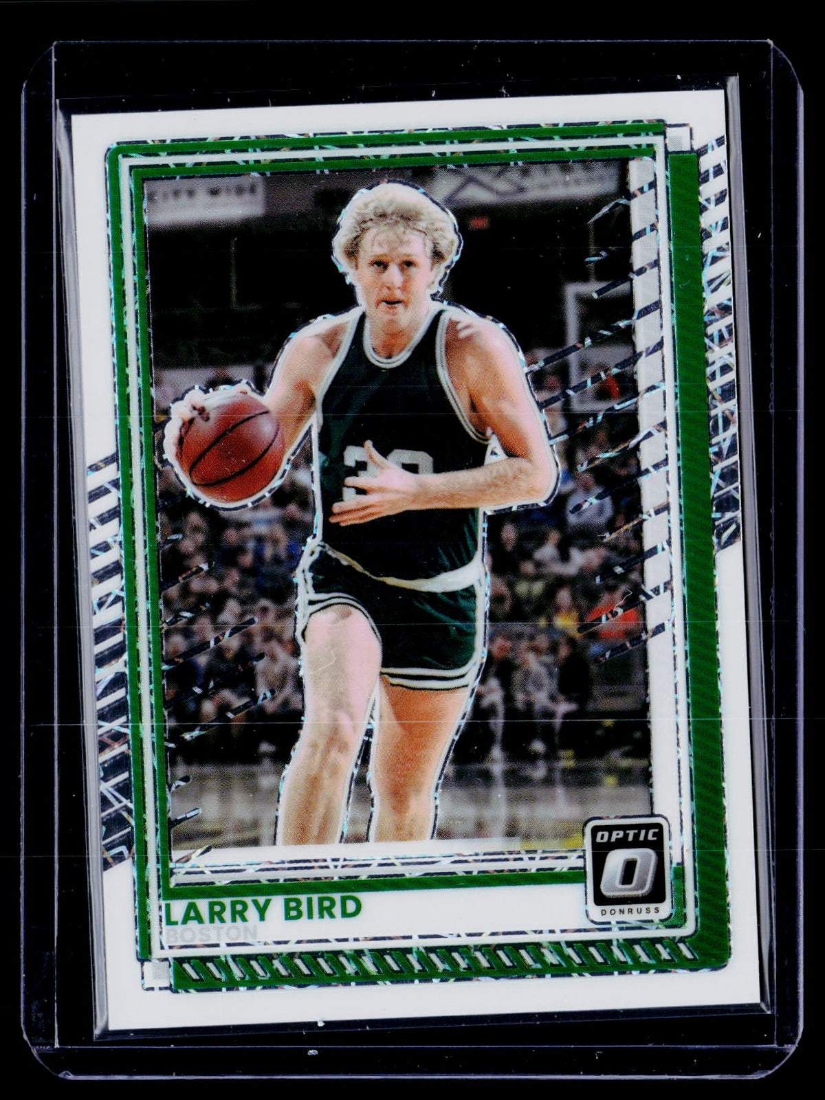 2025-26 Panini Donruss Optic Larry Bird Green Holo /35 #140 - front