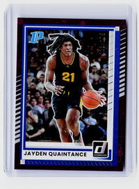2025-26 Panini Donruss Jayden Quaintance #72 Base /275 - front