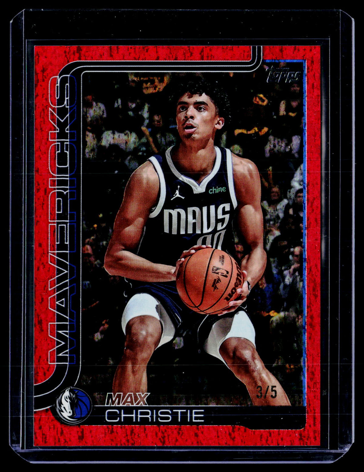 2025 Topps Flagship Basketball Max Christie #174 Red /5 Dallas Mavericks - front