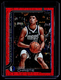 2025 Topps Flagship Basketball Max Christie #174 Red /5 Dallas Mavericks - front
