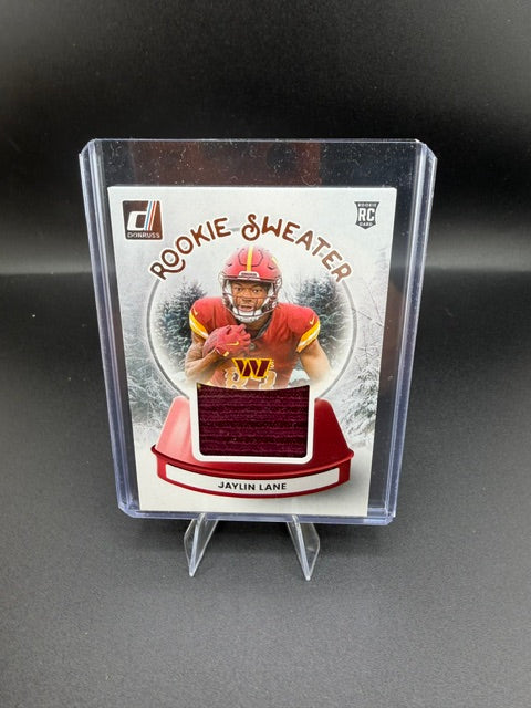 2025 Panini Donruss Rookie Sweater Jaylin Lane Washington RC #SWE-JLE - front